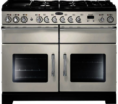 RANGEMASTER  Excel 110 Dual Fuel Range Cooker - Ivory & Chrome